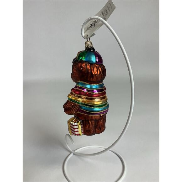 Christmas Ornament 1999 Christopher Radko "Cubby's Rainbow" Bear - Picture 5 of 12